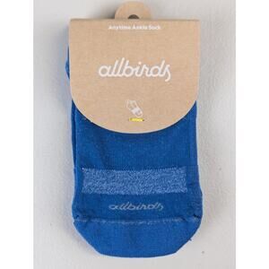 NWT allbirds Anytime Ankle Socks Basin Blue Womens Small Athletic Sporty Bright